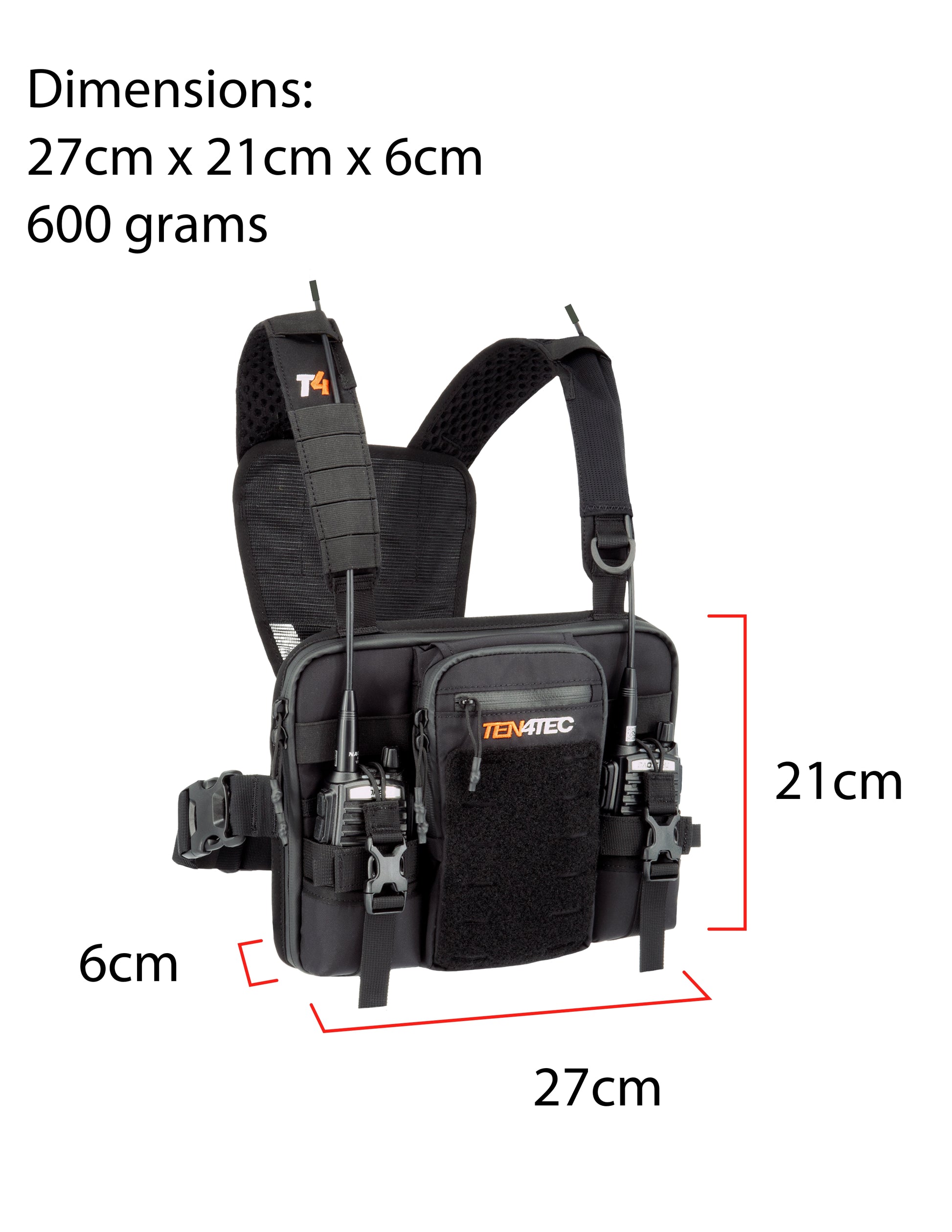Double Radio Chest Harness