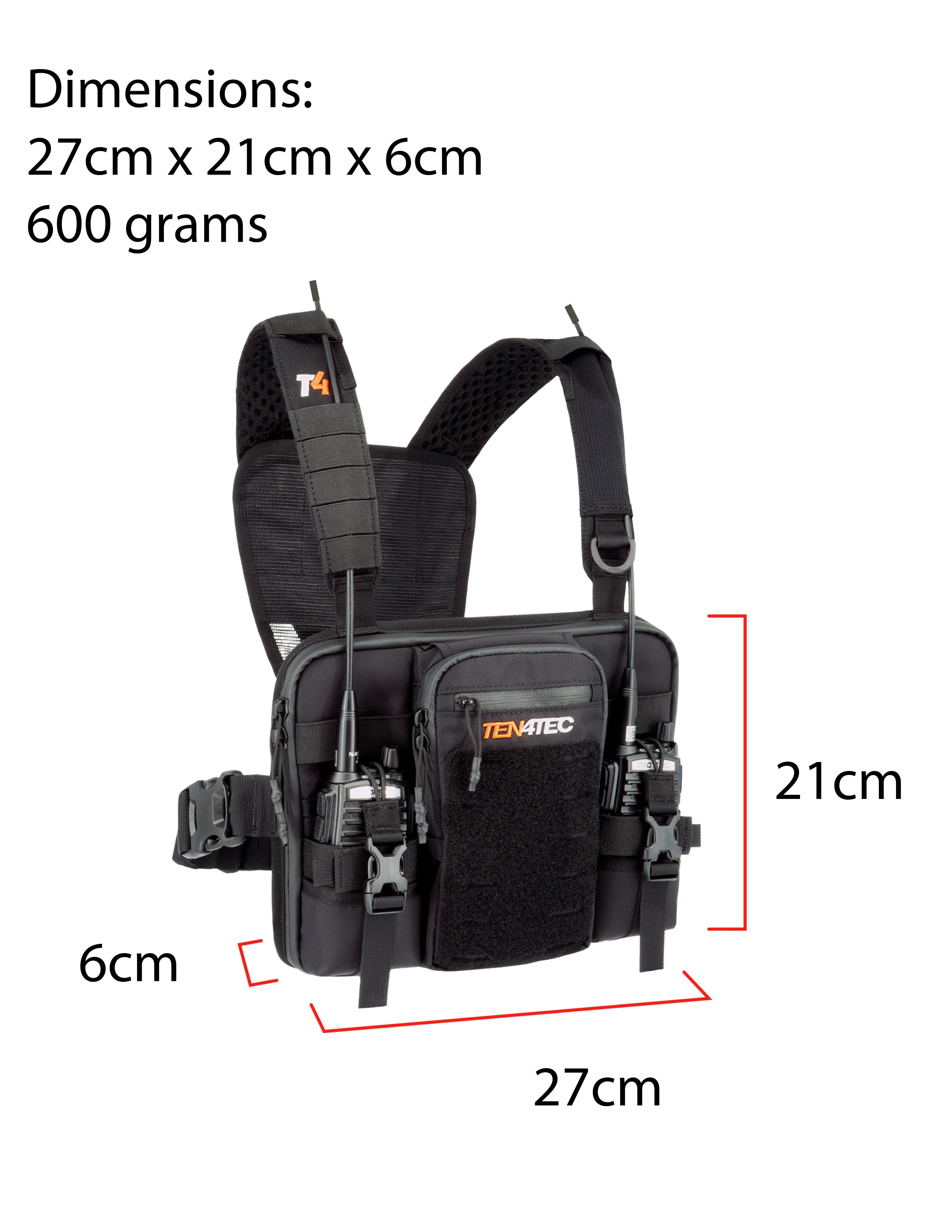 Double Radio Chest Harness – Ten4Tec